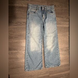 Old Navy Baggy Wide Leg Jeans, Girls Size 10
